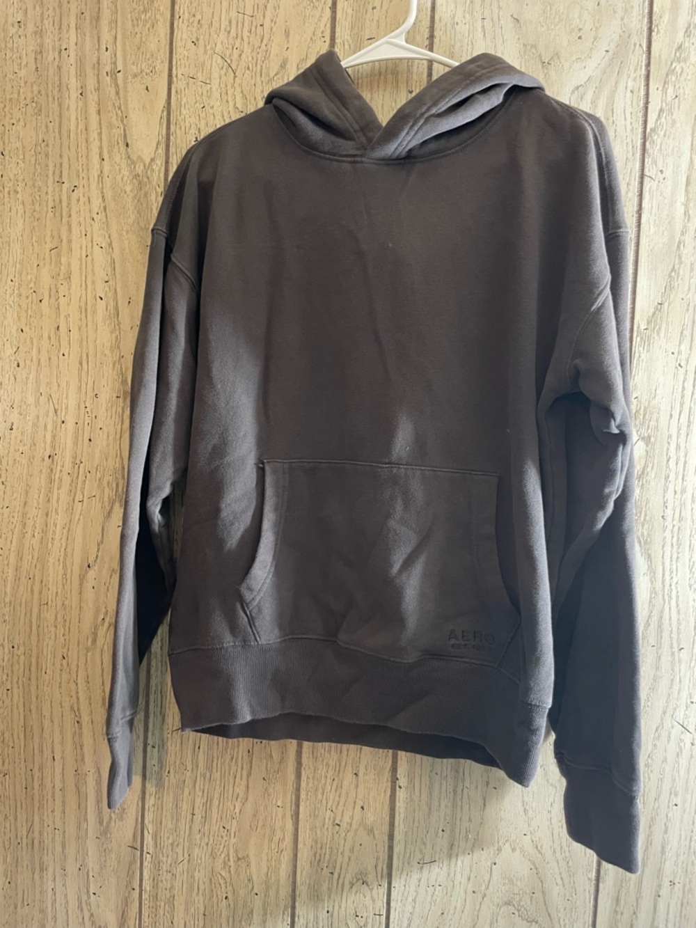 Aeropostale Men's Charcoal Pullover Hoodie